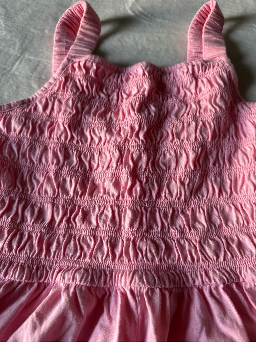 Old Navy Pink Smocked Cotton Romper Shorts